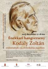 Kórushangverseny Kodály Zoltán születésének 133. évfordulója jegyében